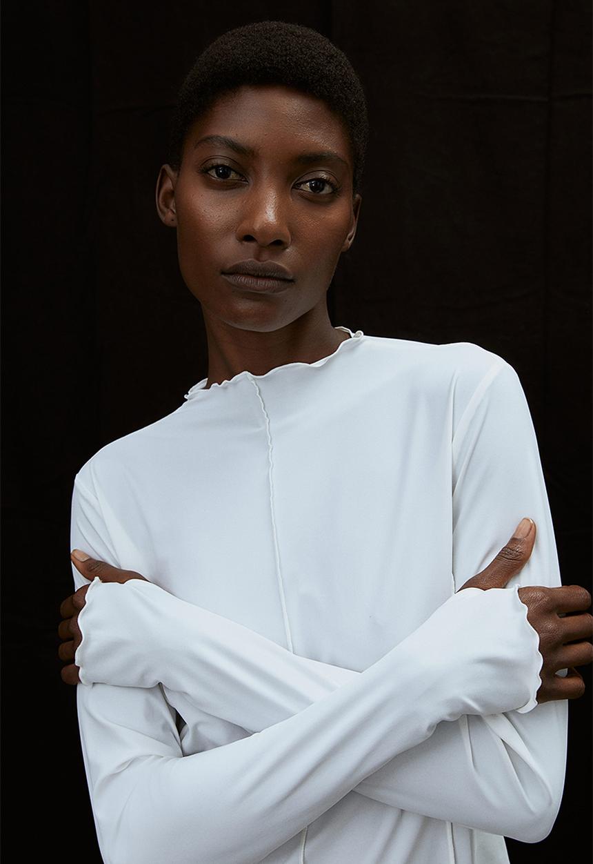 H&M - Drymove™ long-sleeved sports top - white