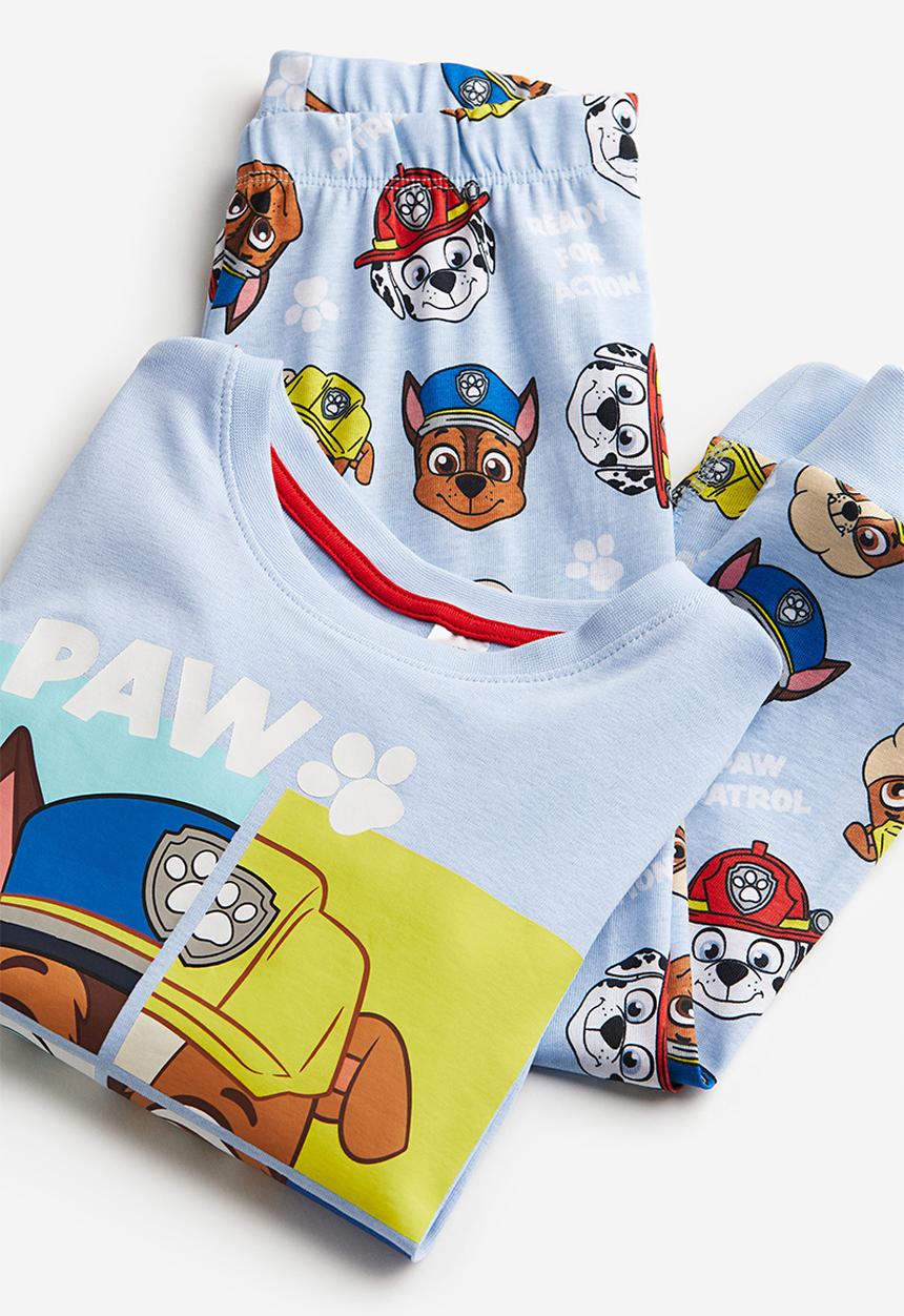 H&M - Printed pyjamas - light blue & paw patrol