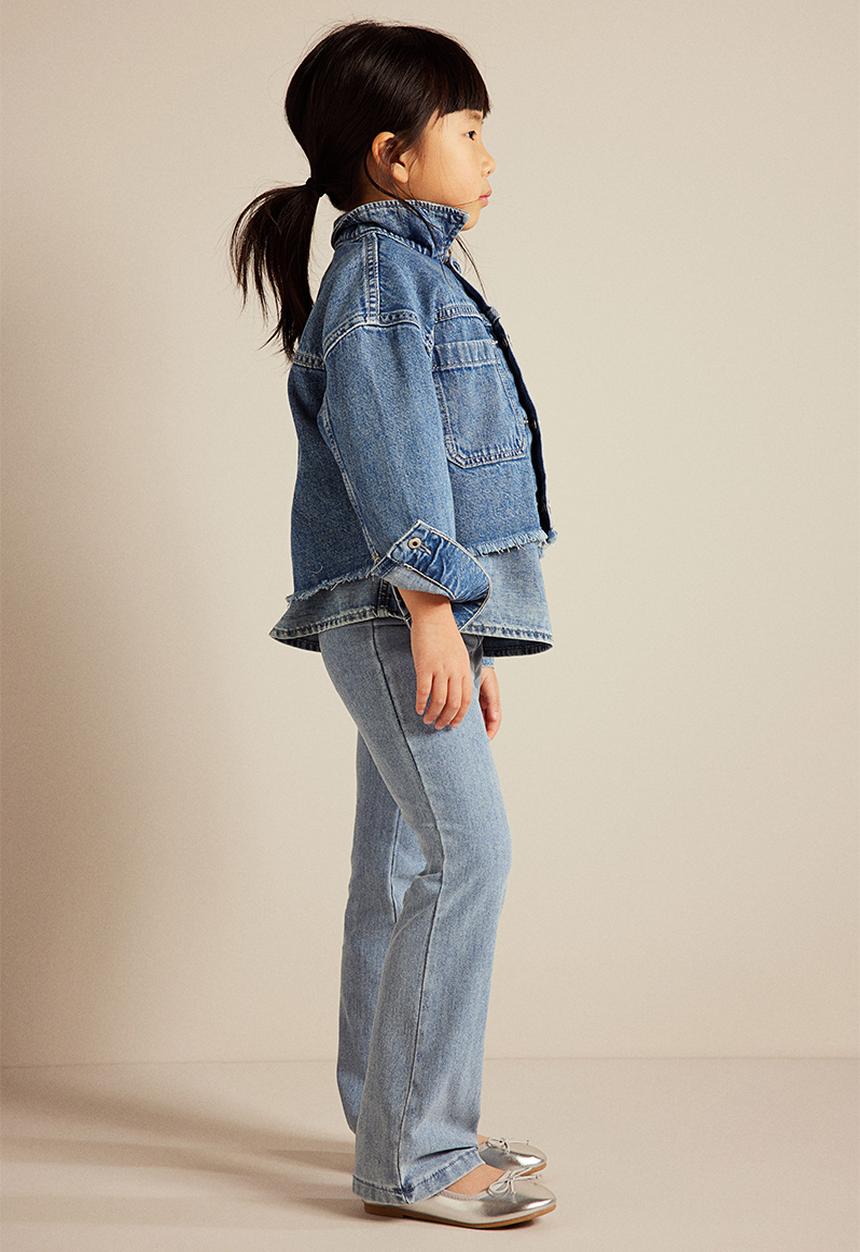 H&M - 2-Pack flared jeggings - black & light denim blue