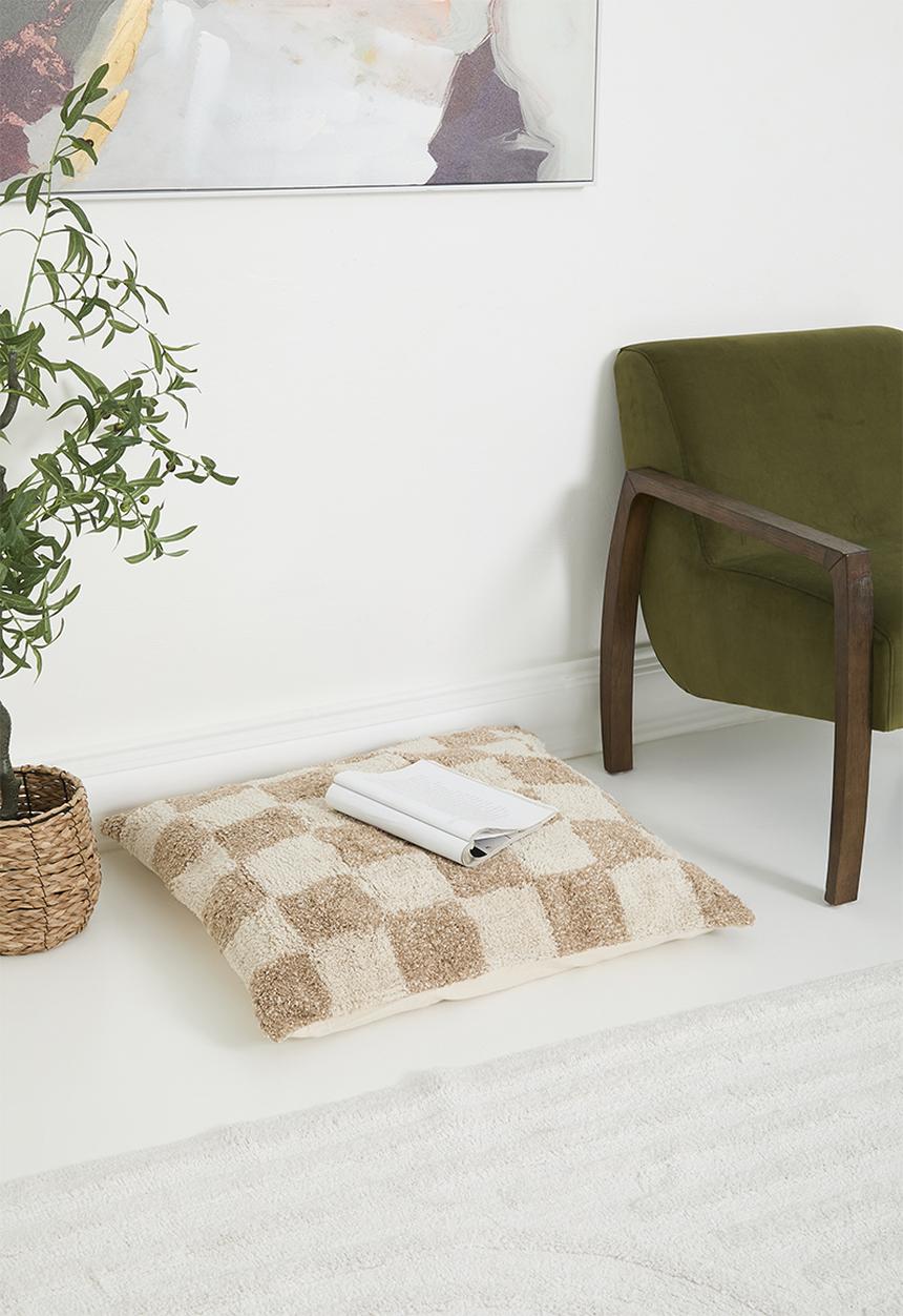 H&S - Check out floor cushion - taupe