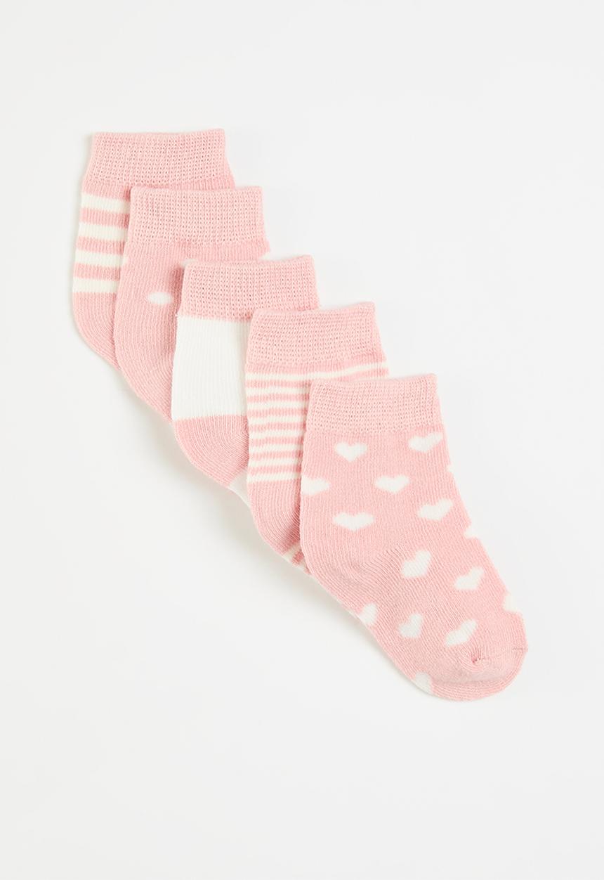 Pop Candy - 5 Pack striped socks set - pink