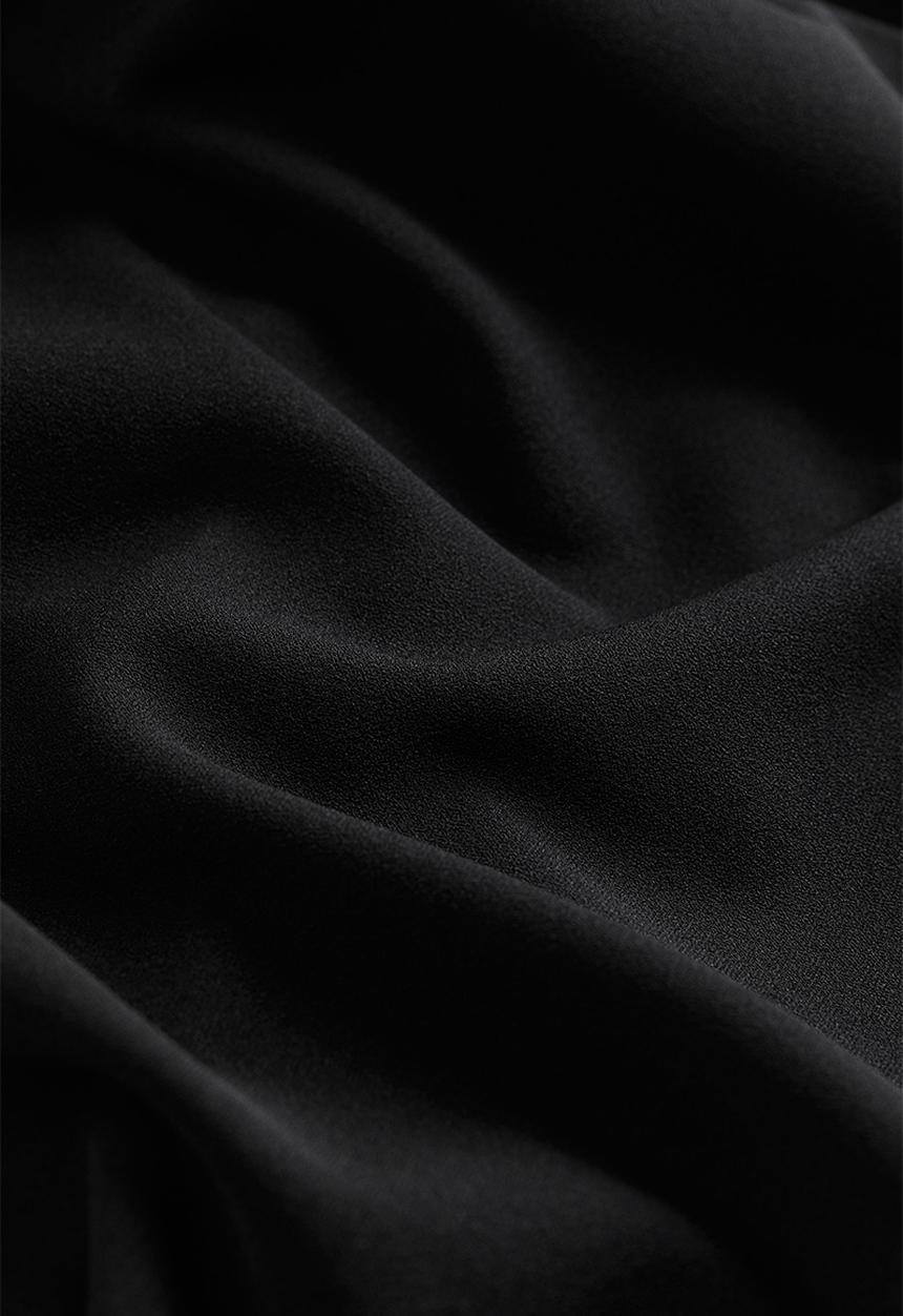 H&M - Square-neck jersey dress - black