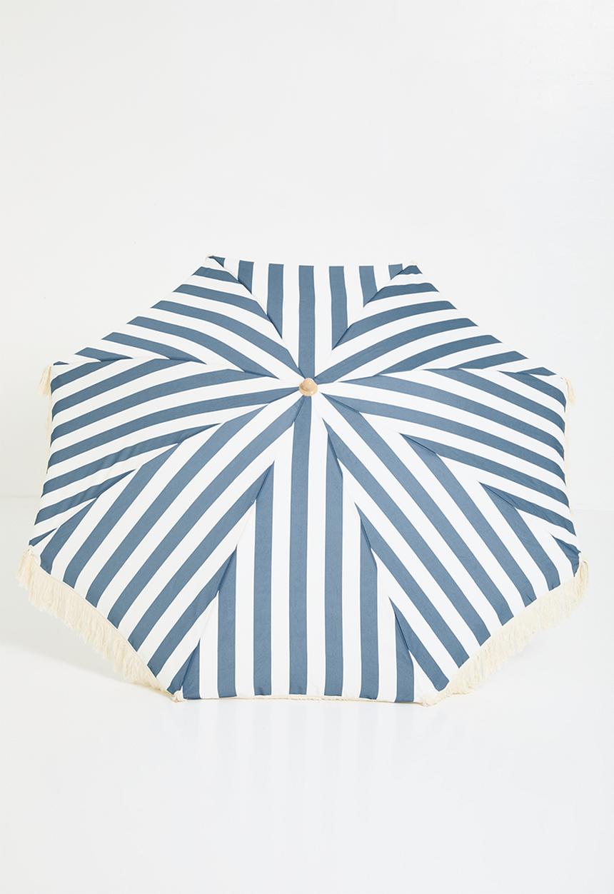 H&S - Candy stripe beach umbrella- blue