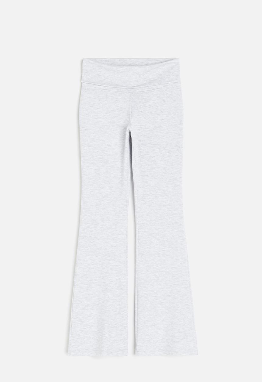 H&M - Jersey trousers - light grey marl