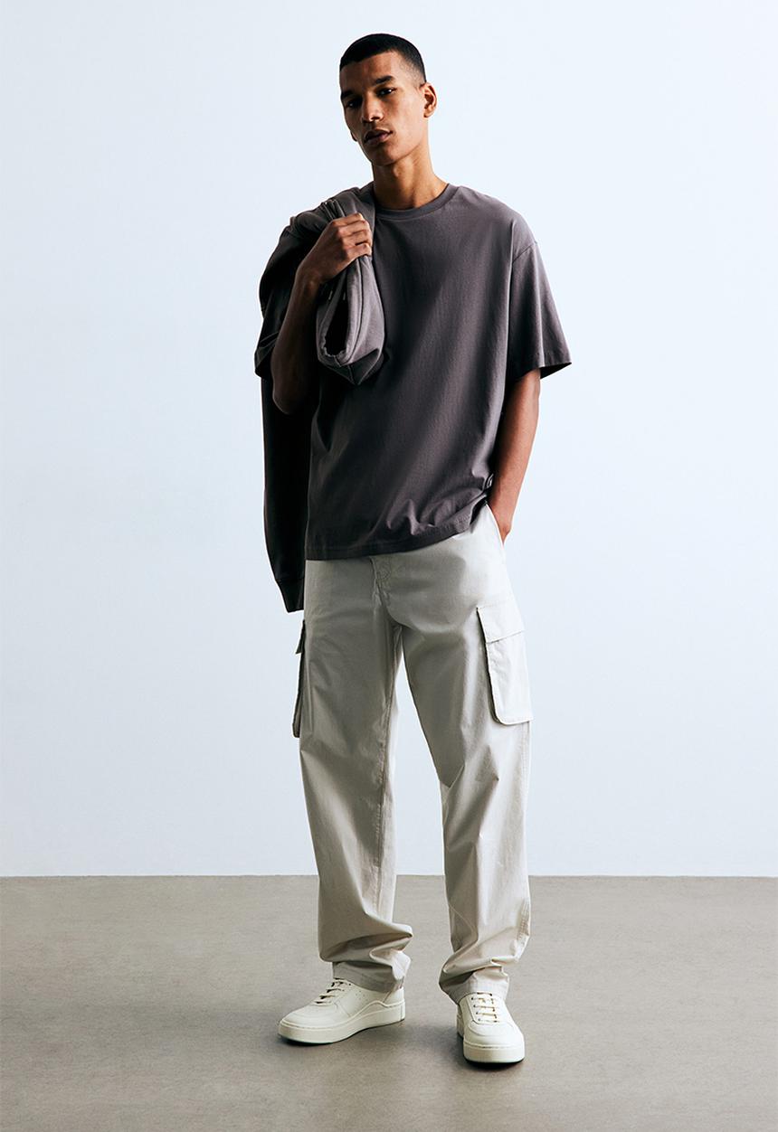 H&M - Loose fit t-shirt - dark grey