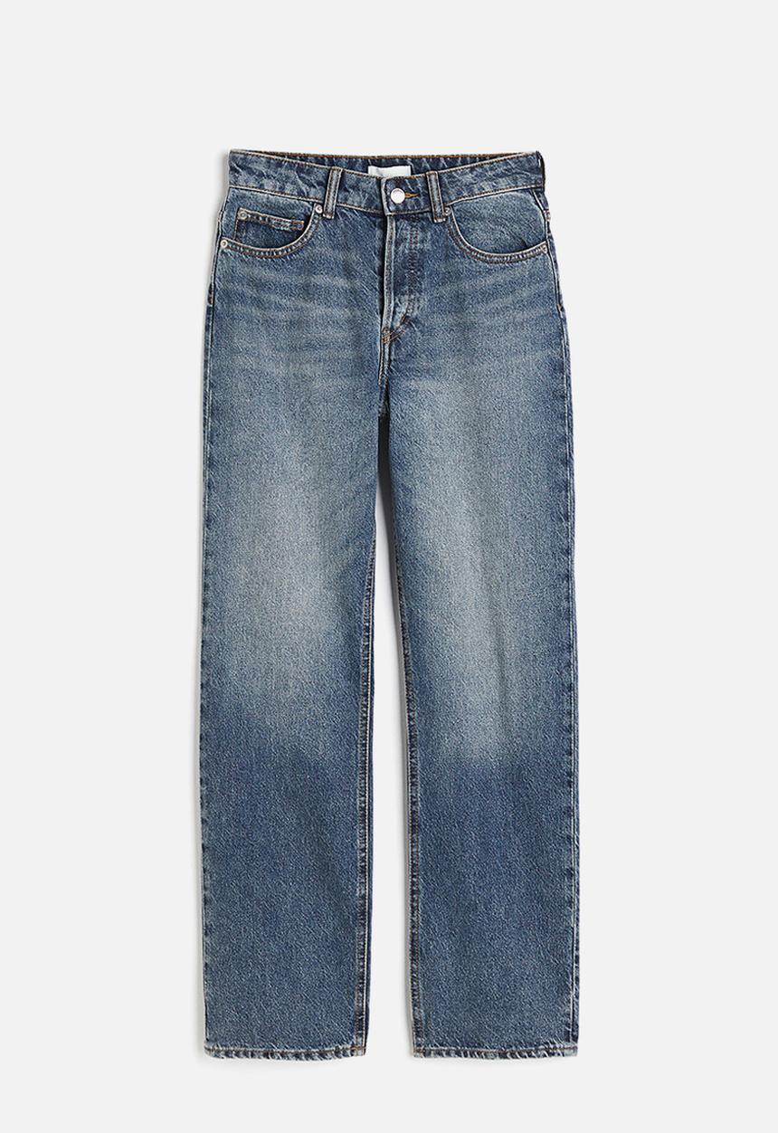 H&M - Straight high jeans - denim blue