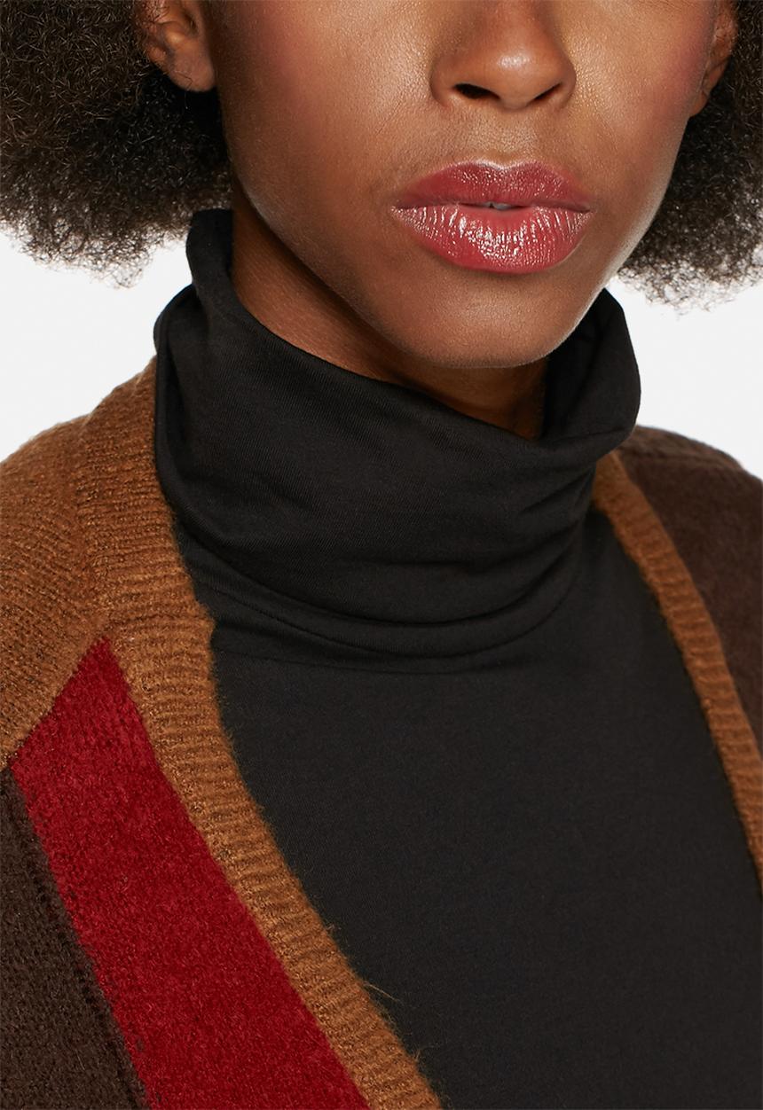 Glamorous - Patchwork Knitted Cardigan