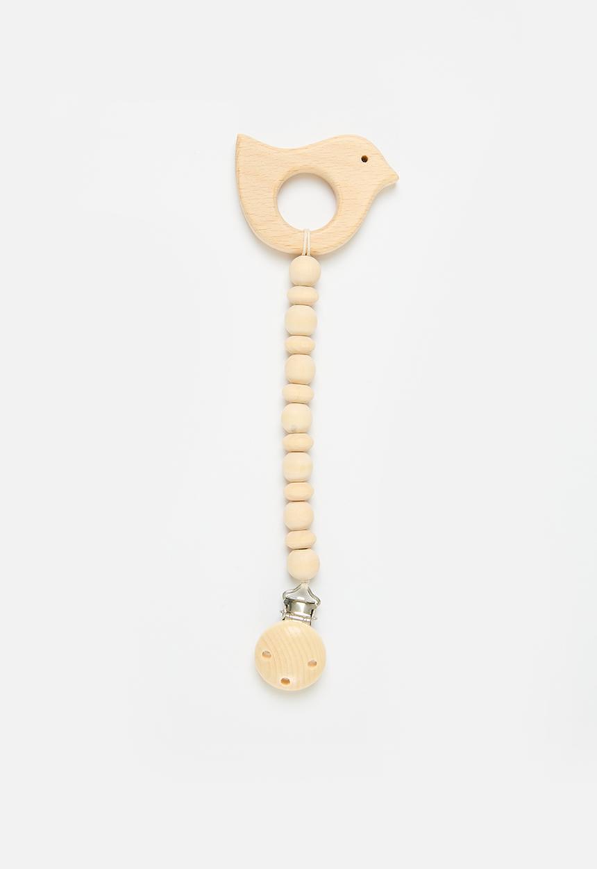 Pop Candy - Wooden pacifier holder -brown
