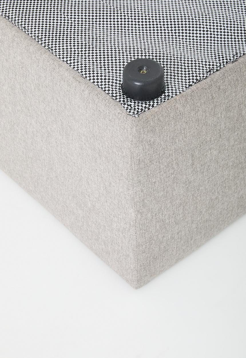 Sixth Floor - Halo ottoman - dallas mist