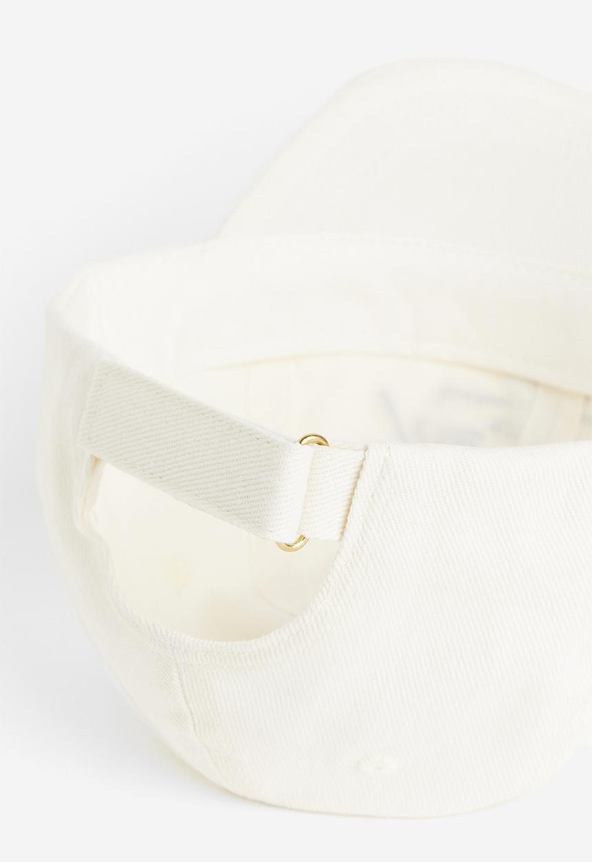 H&M - Text-motif twill cap - cream the league 