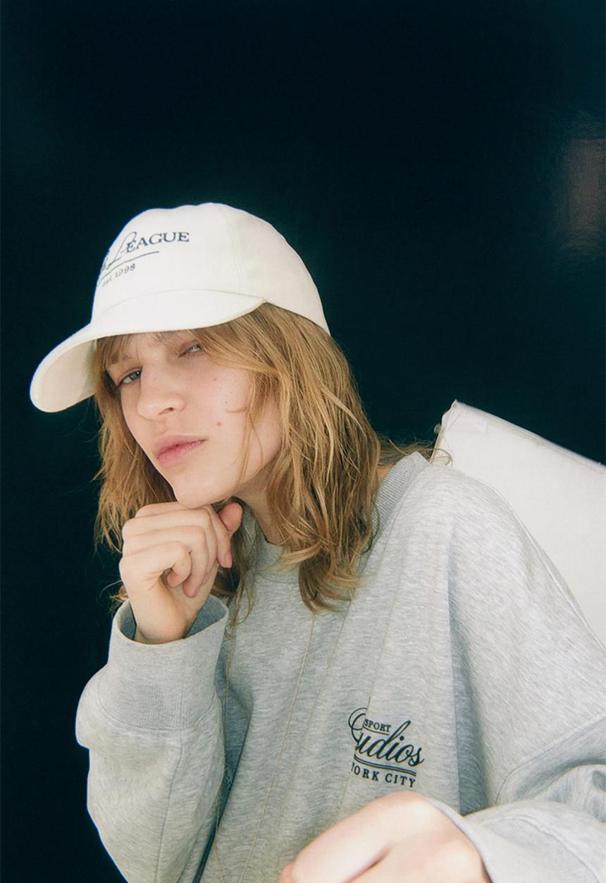 H&M - Text-motif twill cap - cream the league 