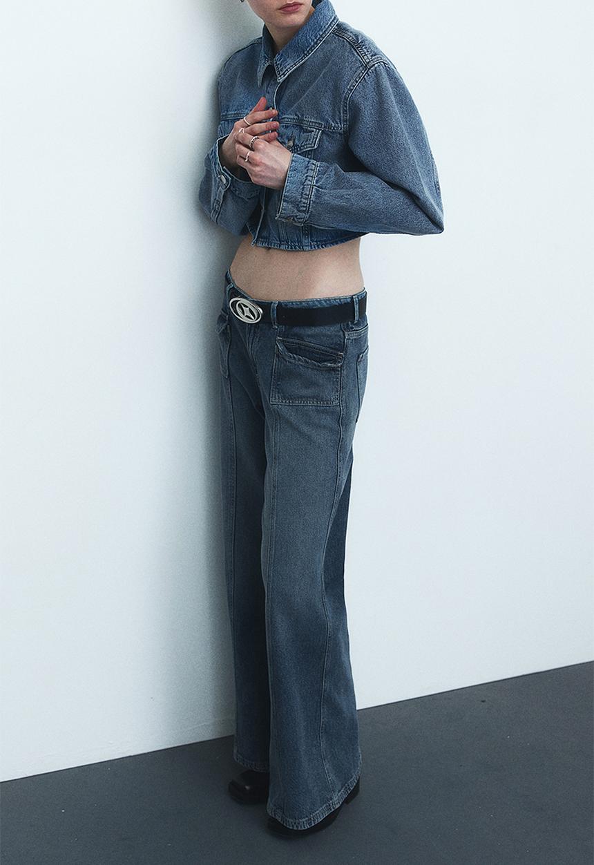H&M - Wide regular jeans - denim blue