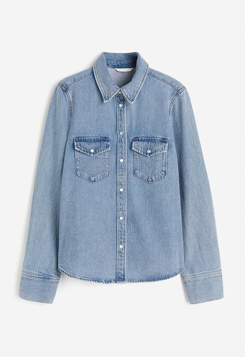 H&M - Denim shirt - light denim blue