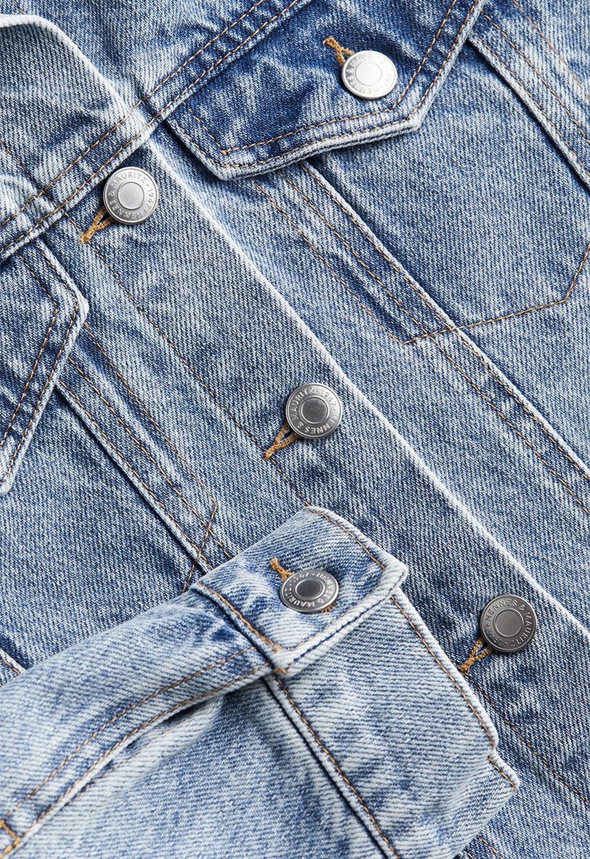 H&M - Cotton denim dress - light denim blue