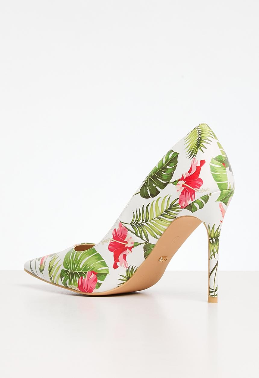 Miss Black - Lola 5 Court Heel - White Combo
