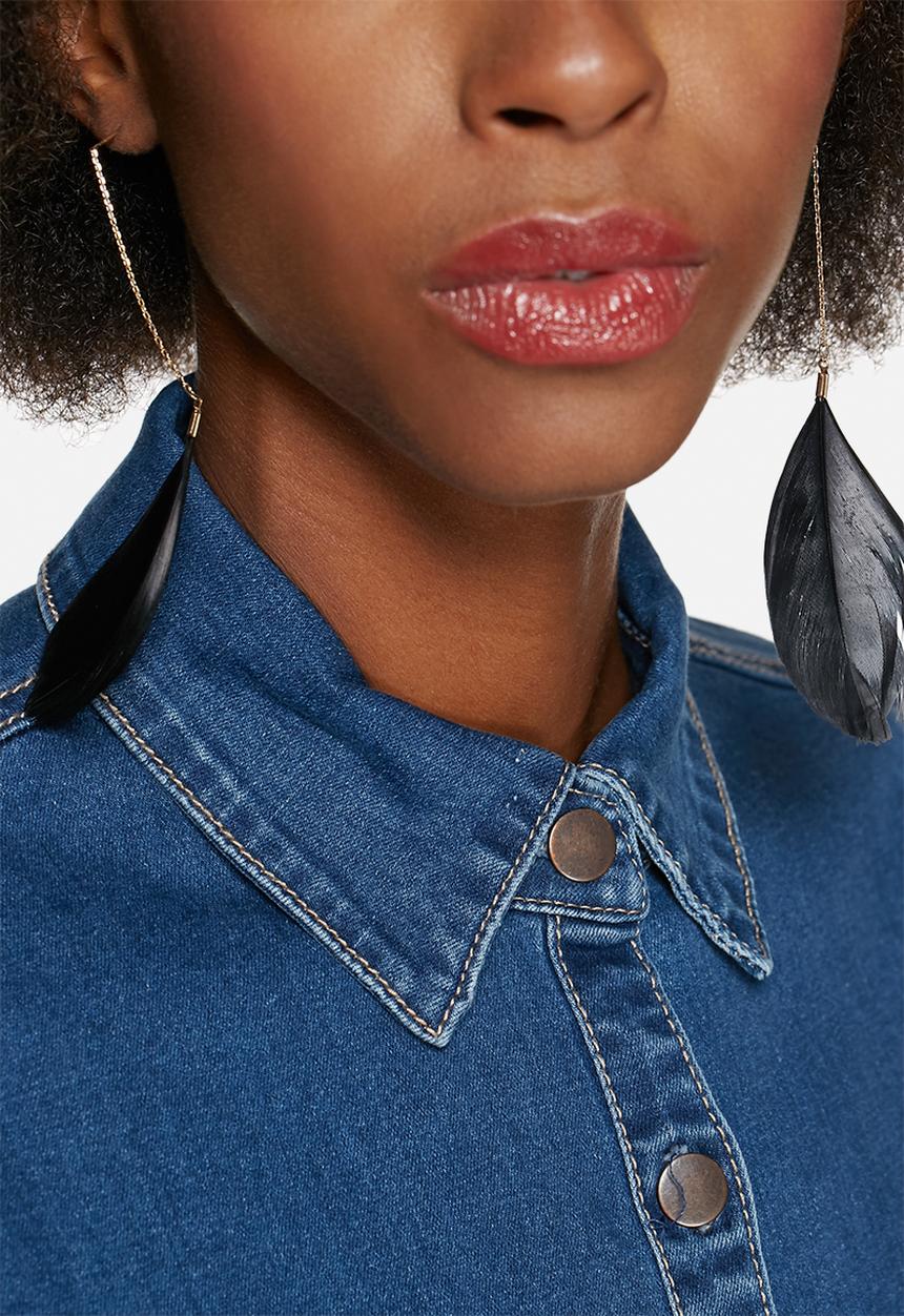 Glamorous - Denim Button Thru Dress