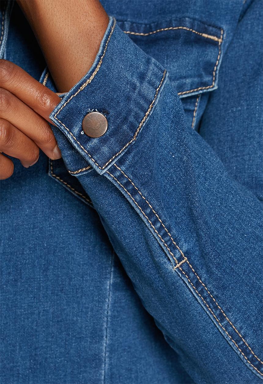Glamorous - Denim Button Thru Dress