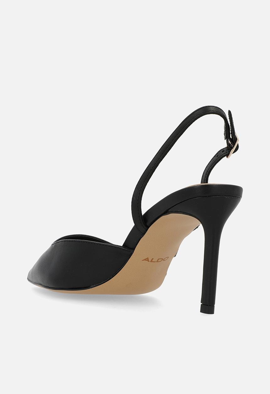 ALDO - Gribishe leather slingback heel - black
