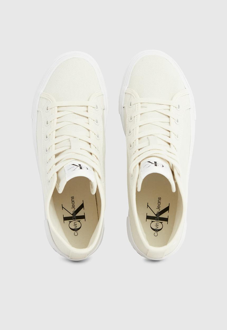 Calvin Klein - Bold vulc flatf mid cs ml btw - creamy white & eggshell