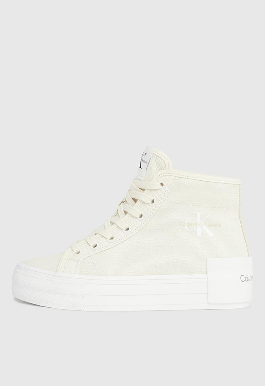 Calvin Klein - Bold vulc flatf mid cs ml btw - creamy white & eggshell