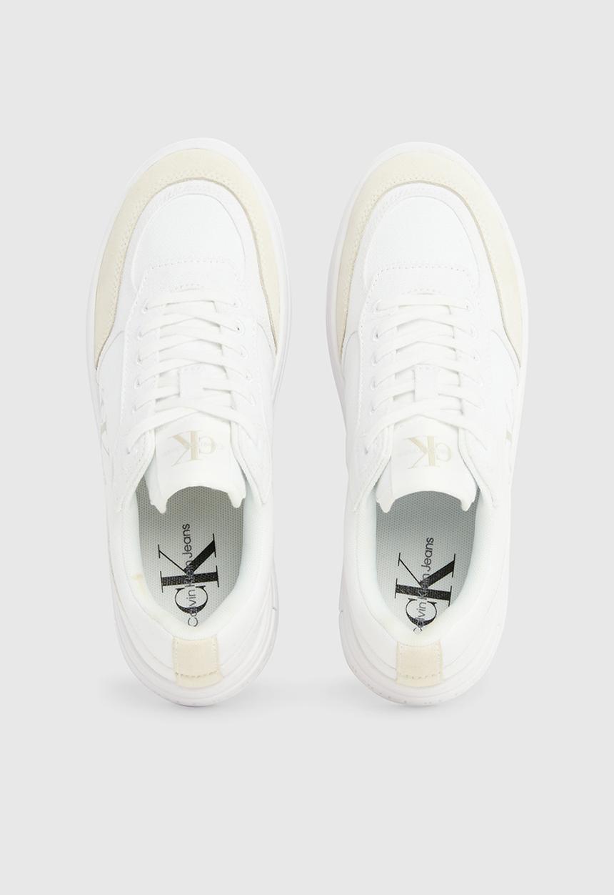 Calvin Klein - Bold platf low lace mix ml btw - bright white/creamy white
