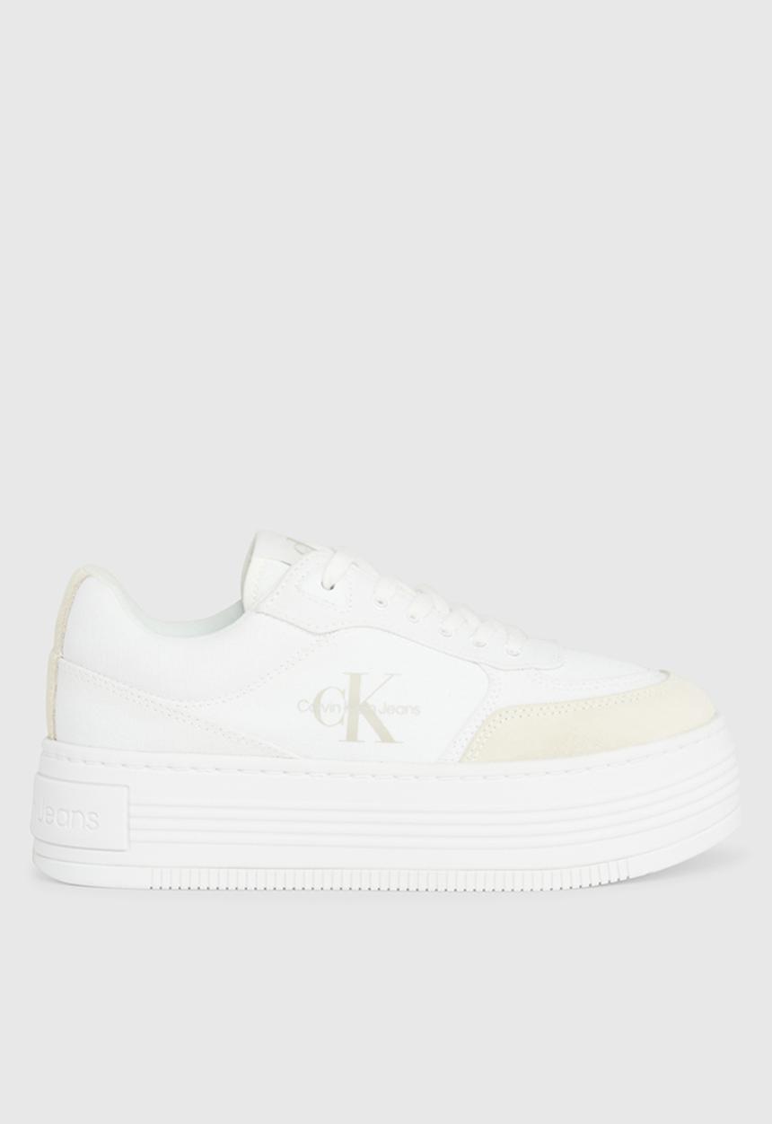 Calvin Klein - Bold platf low lace mix ml btw - bright white/creamy white