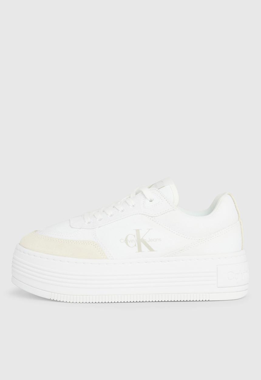 Calvin Klein - Bold platf low lace mix ml btw - bright white/creamy white