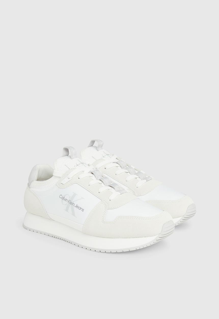 Calvin Klein - Bold platf low lace mix ml btw - bright white/creamy white