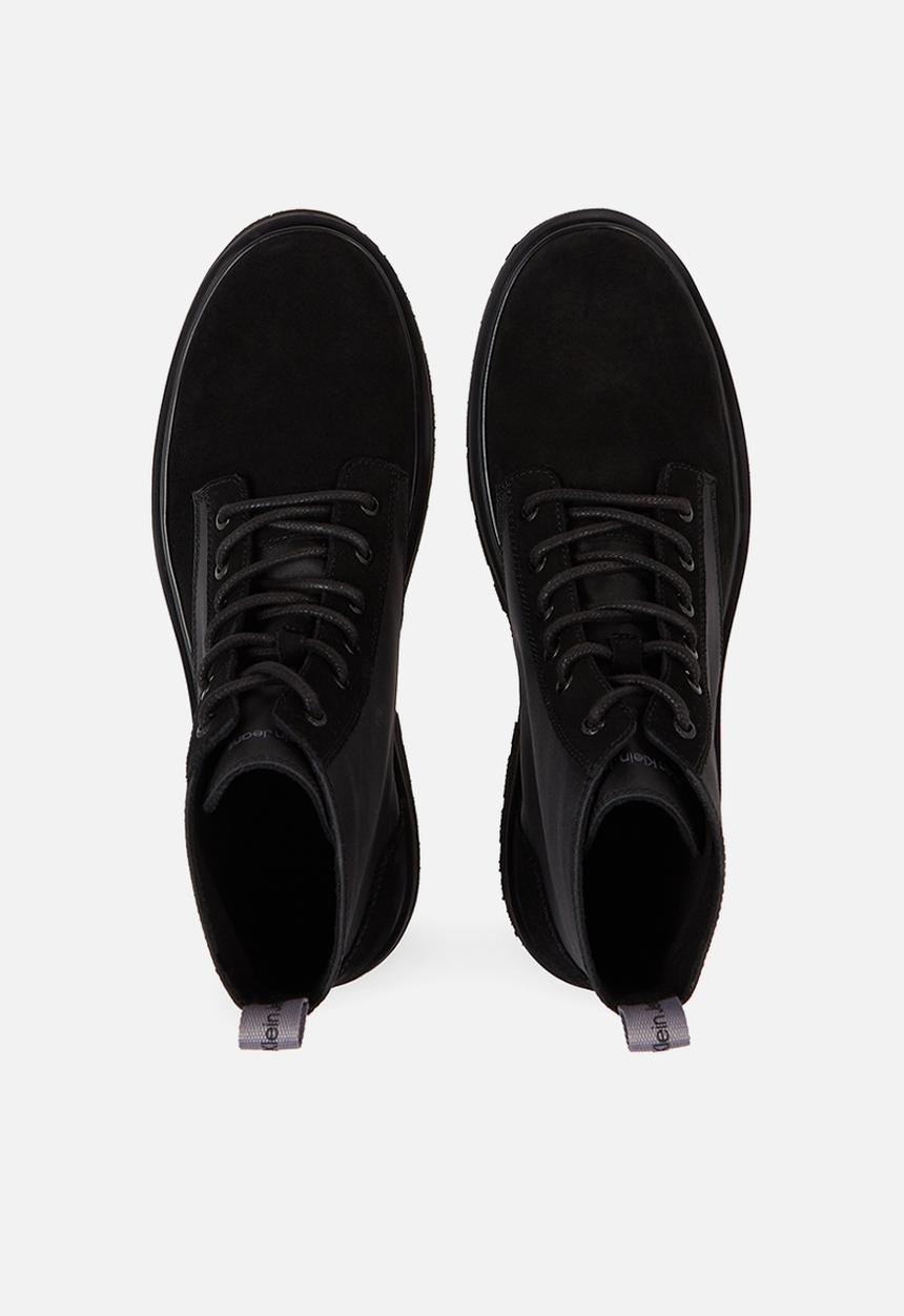 Calvin Klein - Eva mid laceup lth boot hiking - black