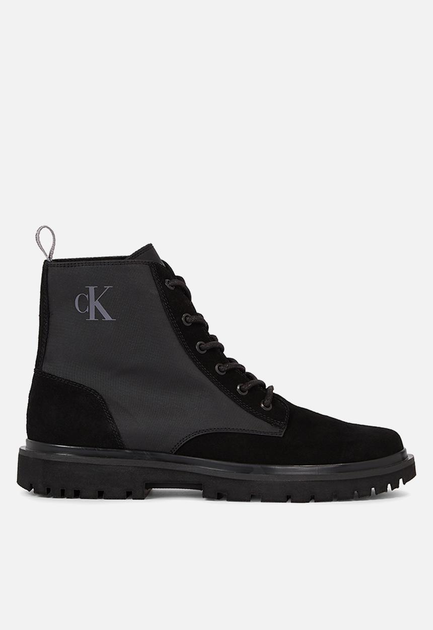 Calvin Klein - Eva mid laceup lth boot hiking - black