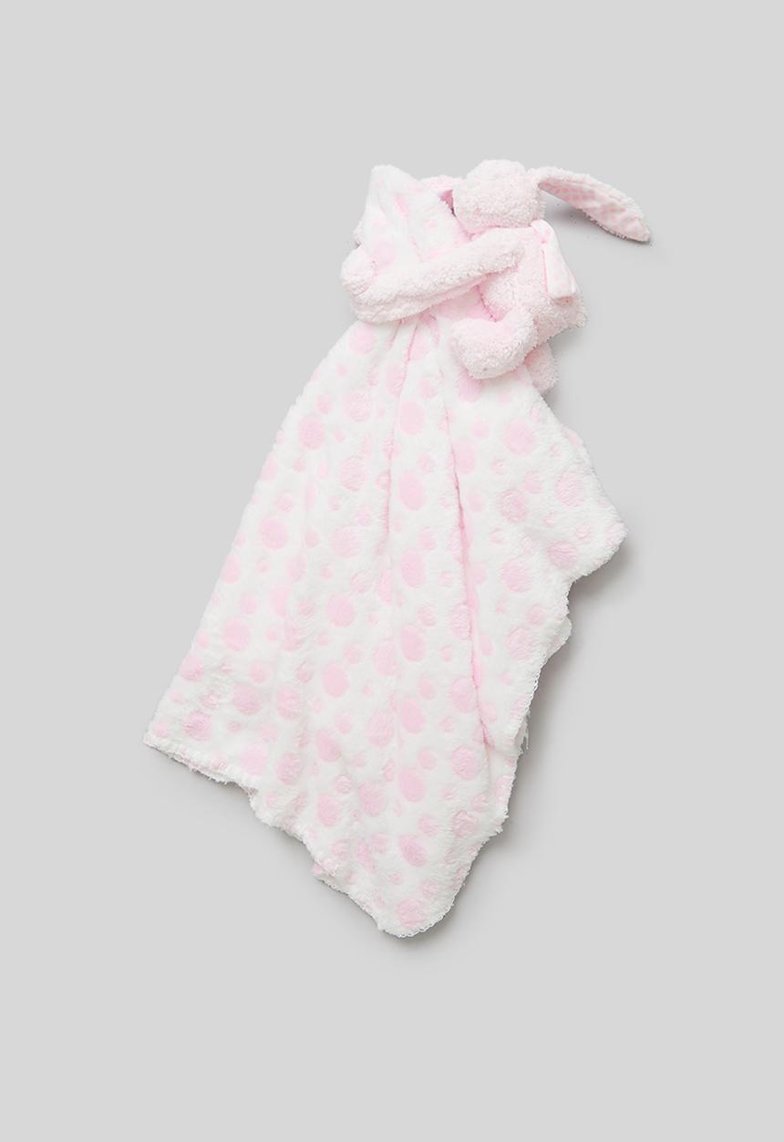 Pop Candy - Blanket & soft toy set-pink & white