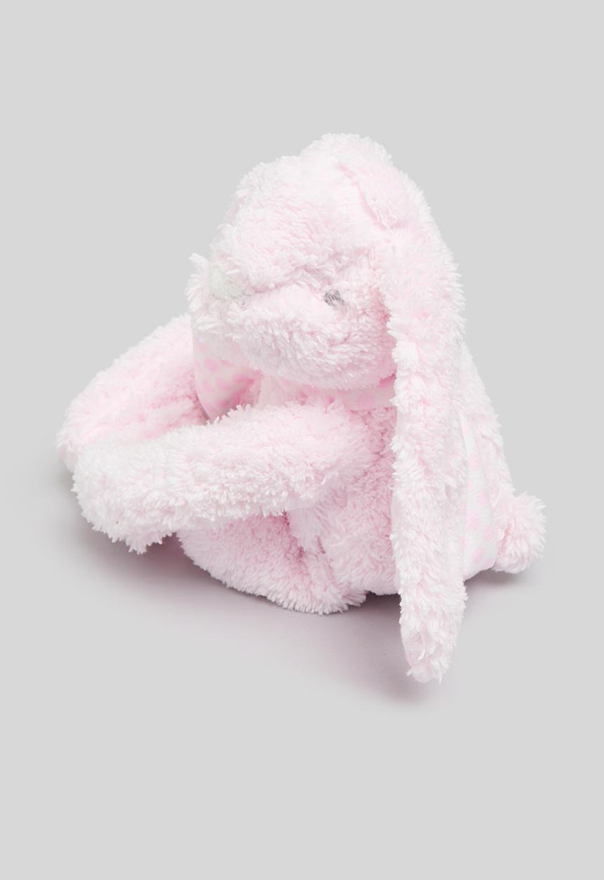 Pop Candy - Blanket & soft toy set-pink & white