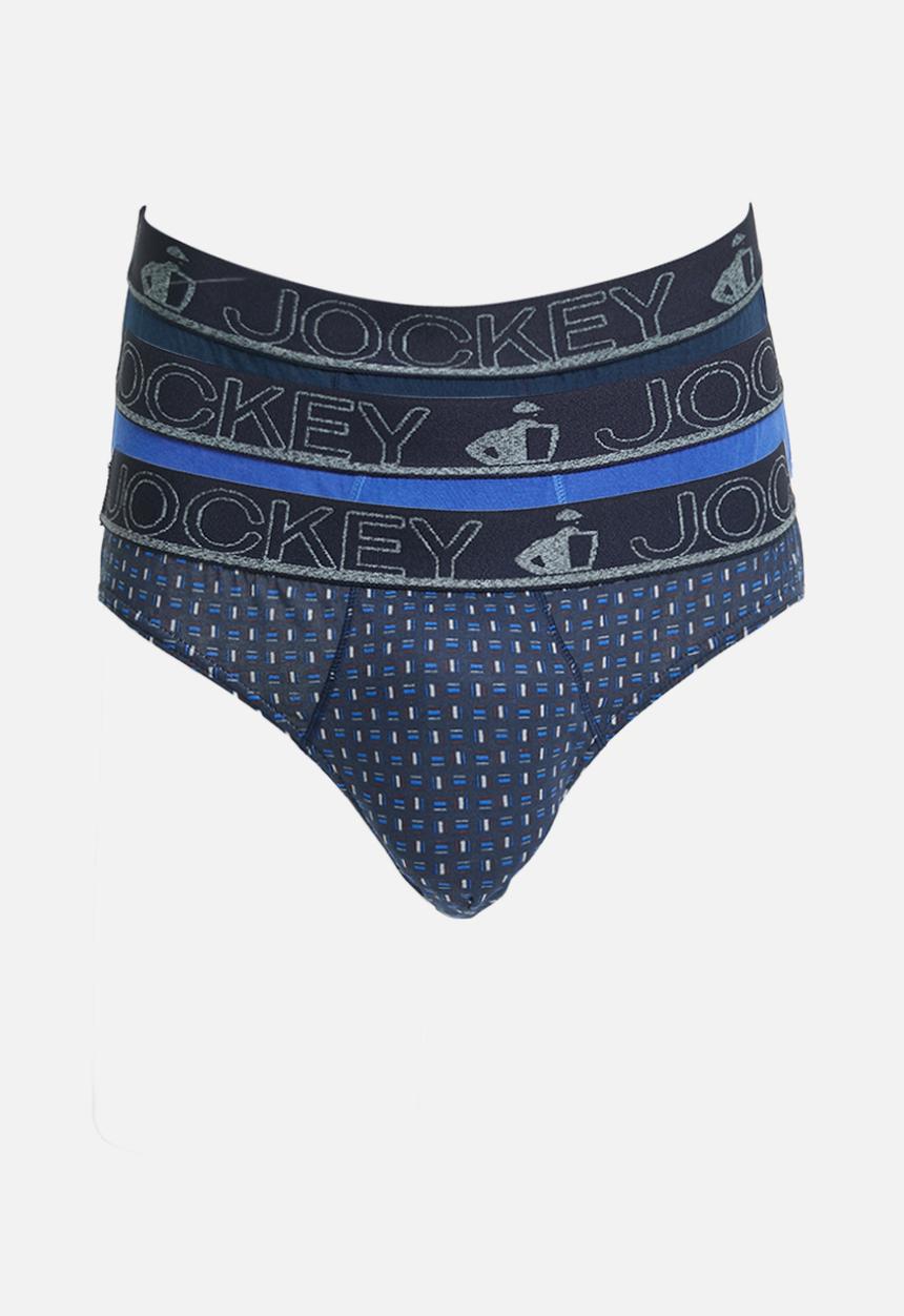 Jockey - 3 Pack fancy jockey brief - multi 