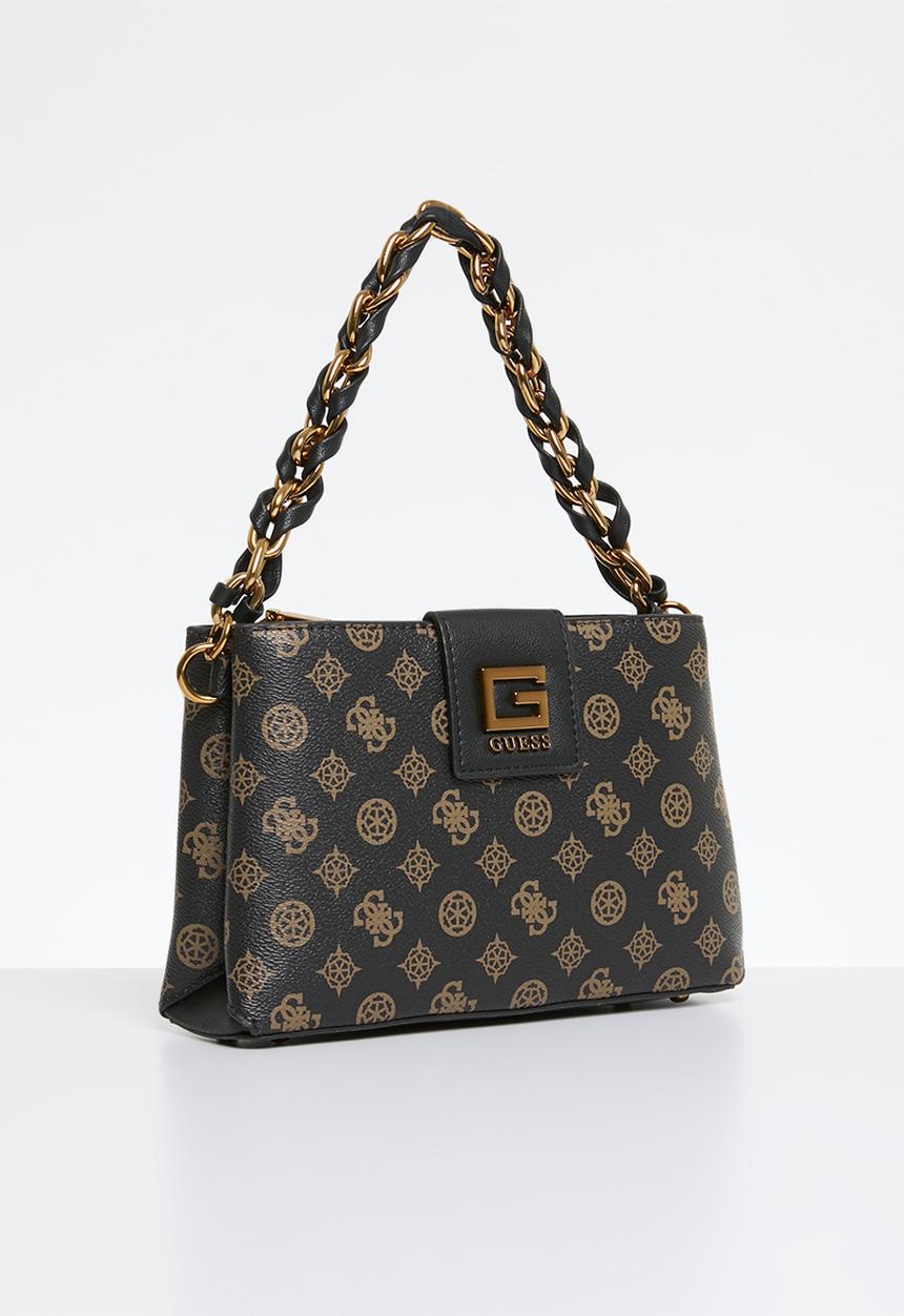 GUESS - Alvadouble zip crossbody bag-black