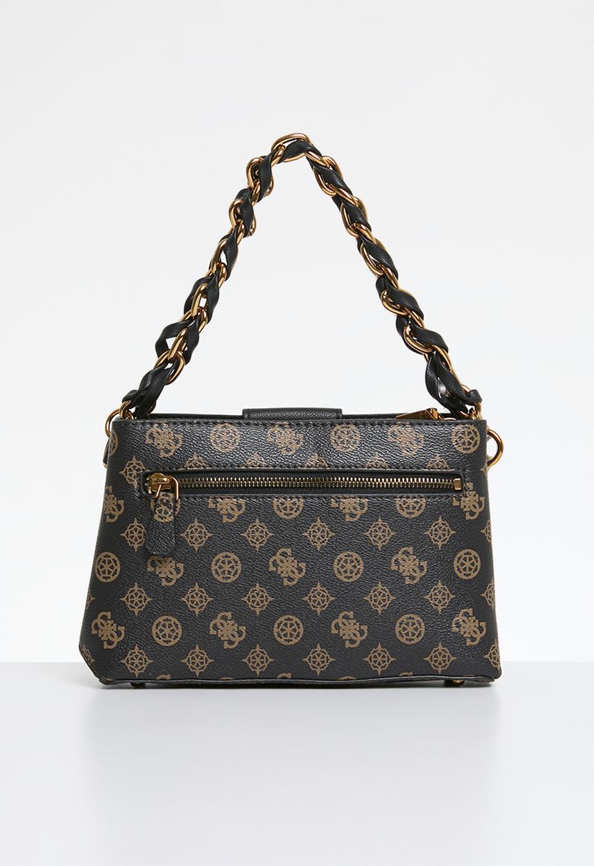 GUESS - Alvadouble zip crossbody bag-black