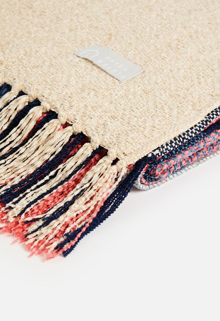 Haven & Earth  - Chenille Throw - Multi