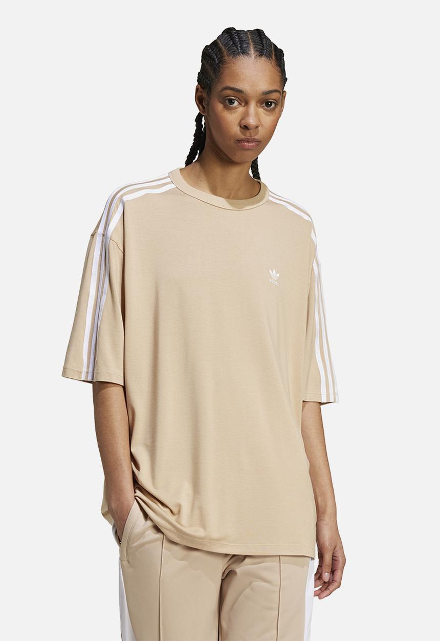 adidas Originals - 3 stripe tee os - magic beige