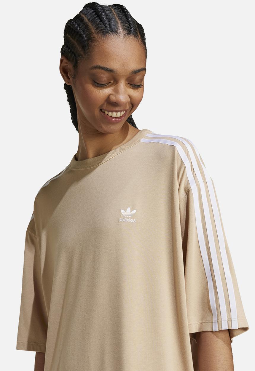 adidas Originals - 3 stripe tee os - magic beige