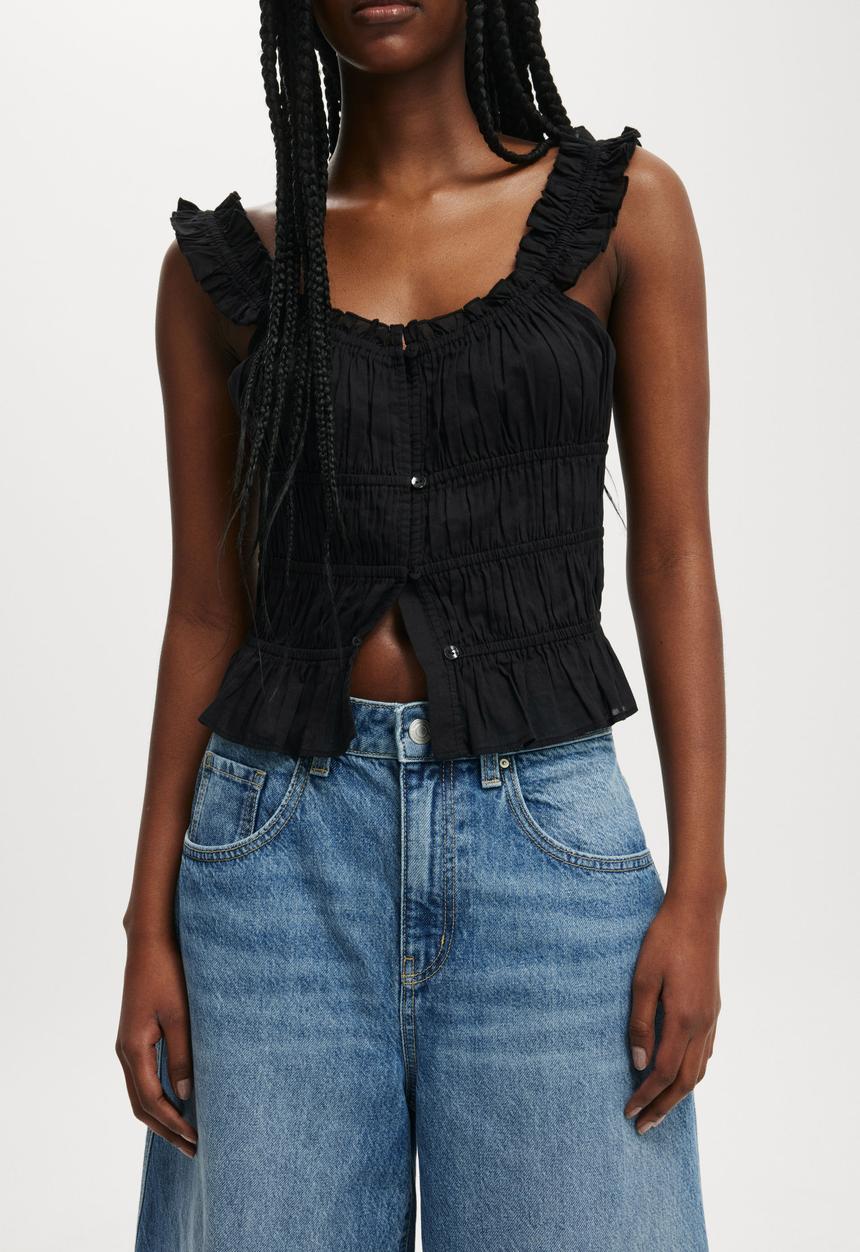 Cotton On - 90 S Baggy Denim Jort - Azure Blue