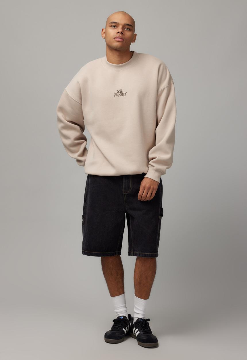 Factorie - Relaxed Unified Crew - Uc Beige/Ny Tapestry