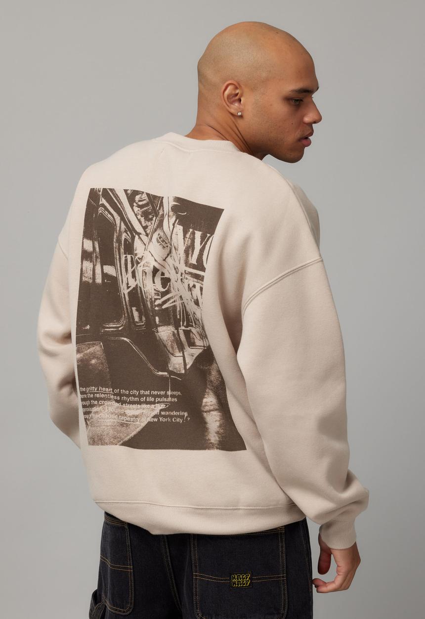 Factorie - Relaxed Unified Crew - Uc Beige/Ny Tapestry