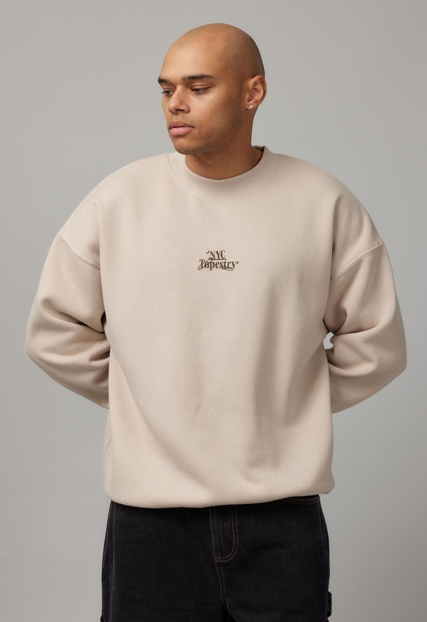 Factorie - Relaxed Unified Crew - Uc Beige/Ny Tapestry