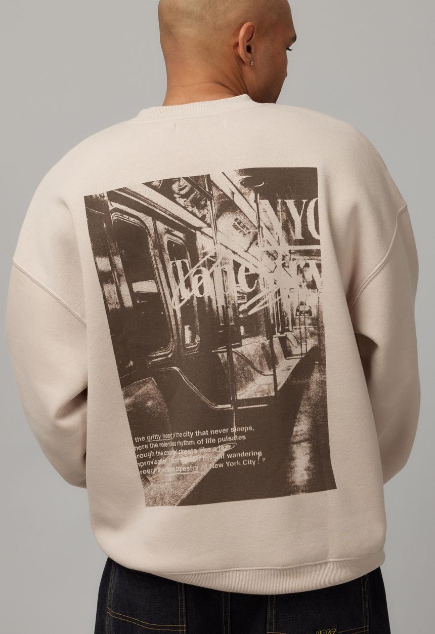 Factorie - Relaxed Unified Crew - Uc Beige/Ny Tapestry