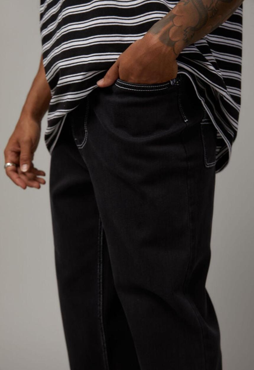 Factorie - Half slim straight jean - black