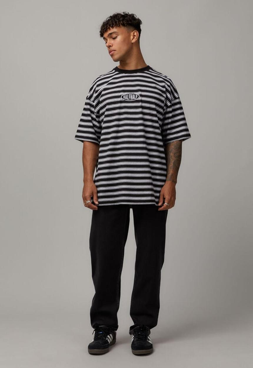Factorie - Half slim straight jean - black