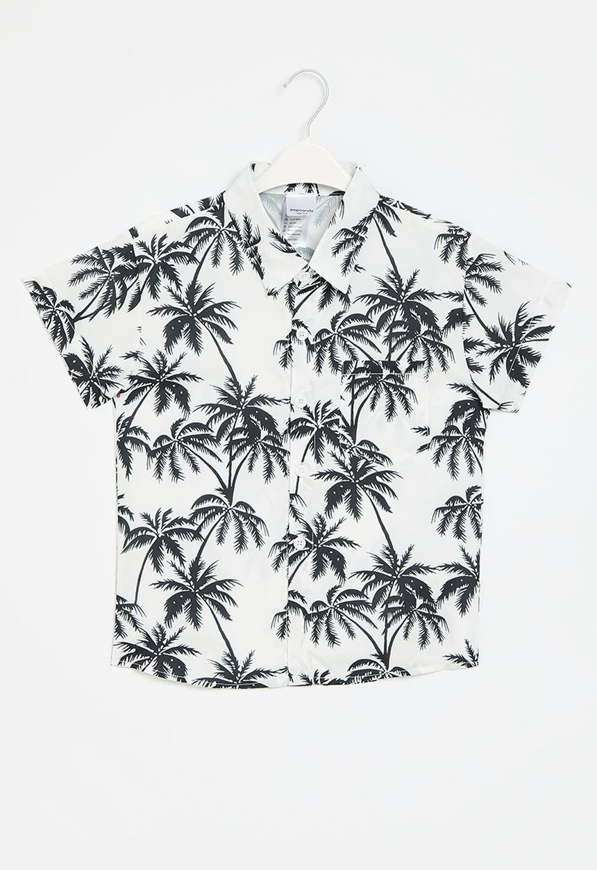 Pop Candy - Resort shirt - white & black 