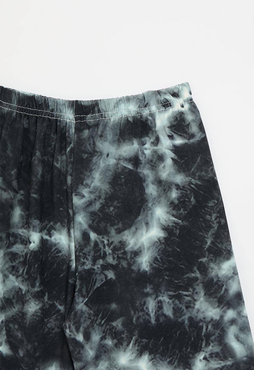 Pop Candy - Tie dye shorts-black
