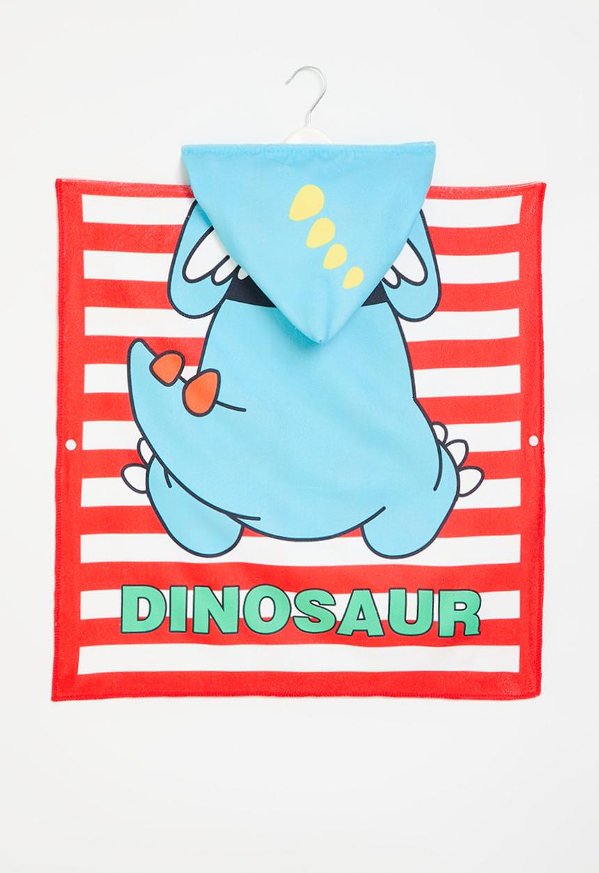 Pop Candy - Hooded beach towel - blue & red