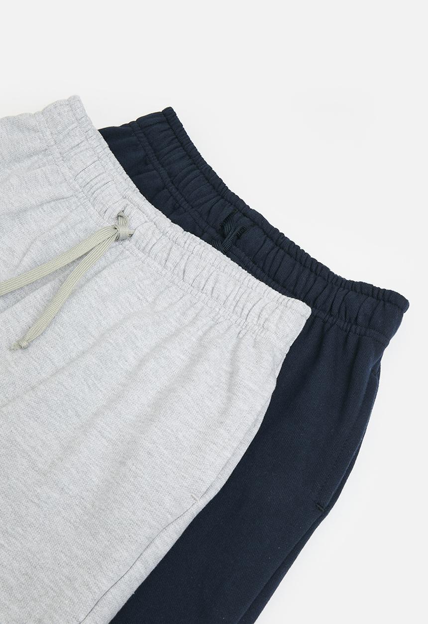 Pop Candy - 2 Pack shorts - navy & grey