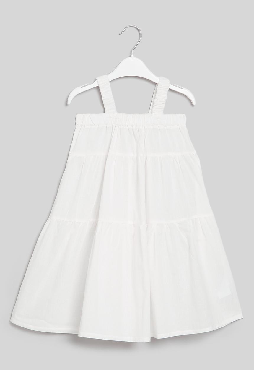 Pop Candy - Tiered dress - white